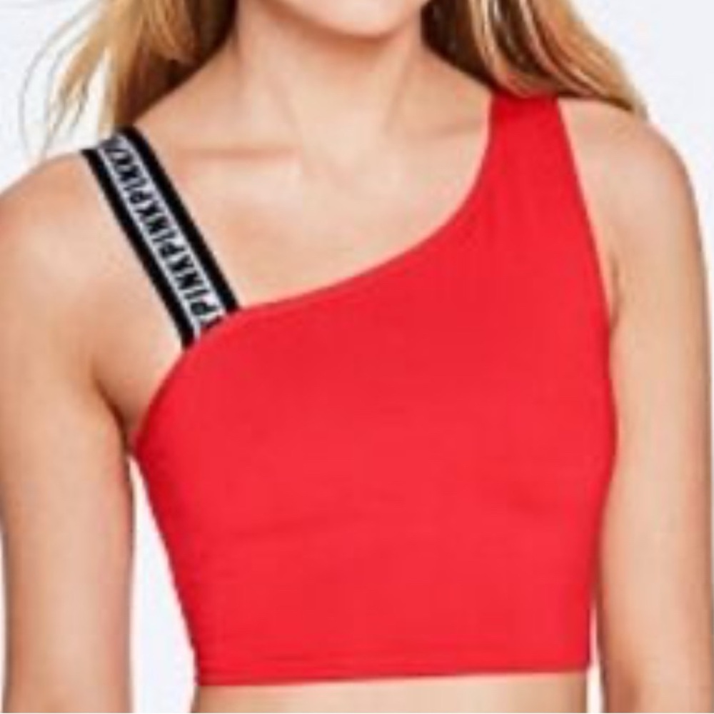 Victoria's Secret Red One-Shoulder Top
